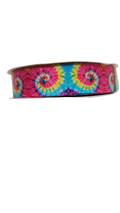 Tie Dye Swirl Nylon Dog Collar