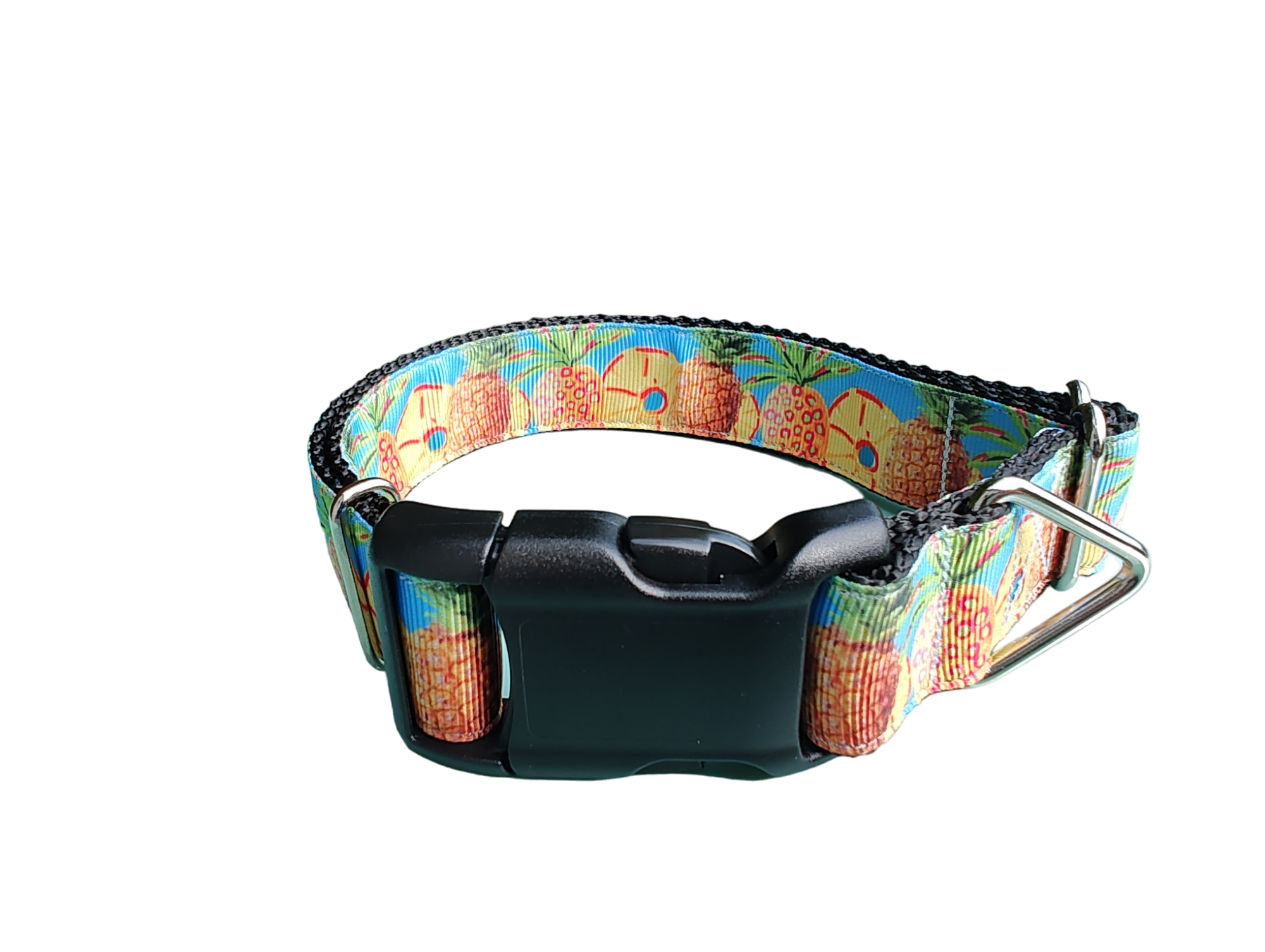 Pineapple Nylon Dog Collar