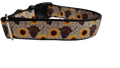 Cows and Sunflowers Western Nylon Dog Collar