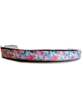 1/2" Bright Floral Nylon Dog Collar