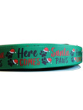 Here Comes Santa Paws Nylon Dog Collar, Leash