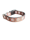 Snowflake Tartan Plaid Nylon Dog Collar
